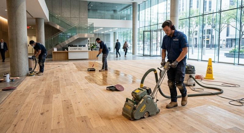 Our team working on Flooring Service projects in Milford, MA