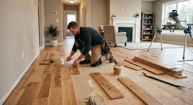 Engineered Wood Installation in Milford, MA