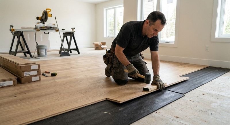 Engineered Wood Installation in Milford, MA