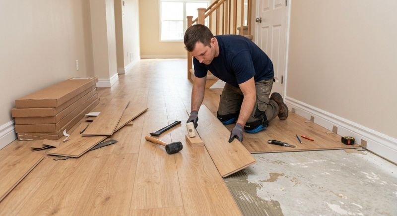 Laminate Floor Replacement in Brighton, MA