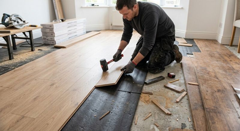 Laminate Floor Replacement in Lincoln, RI