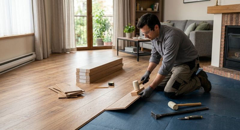 Laminate Floor Replacement in North Scituate, RI