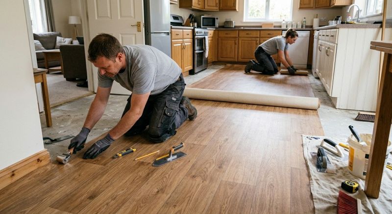 Linoleum Floor Installation in Milford, MA