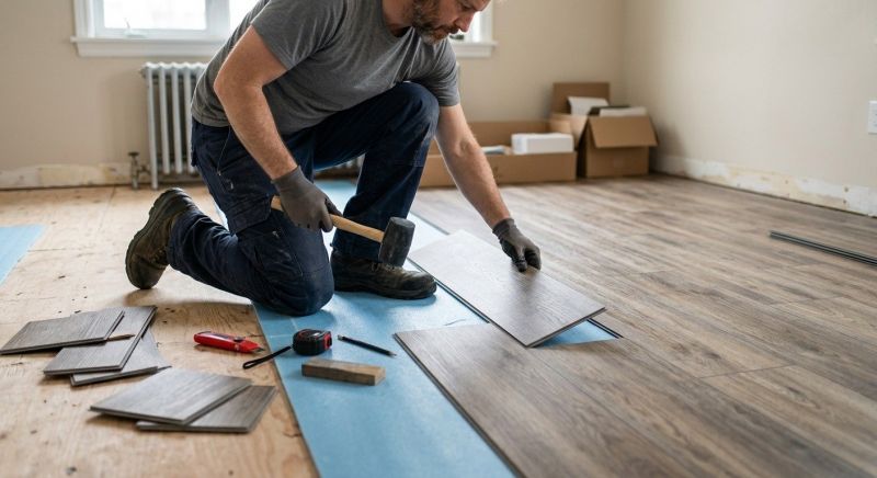 Linoleum Floor Installation in Oakland, RI