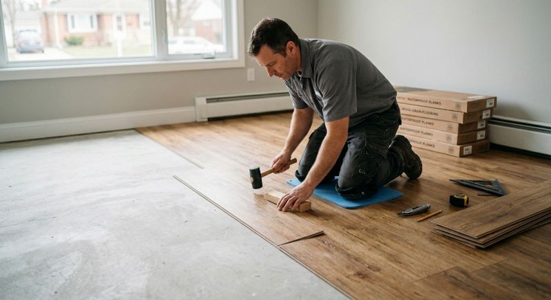 Linoleum Floor Installation in Plainville, MA