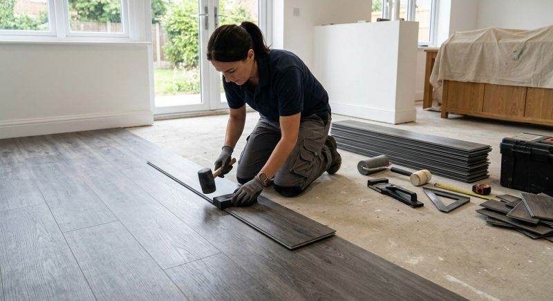 Luxury Vinyl Tile Installation in Brookline, MA