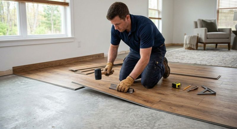 Luxury Vinyl Tile Installation in Lincoln, RI