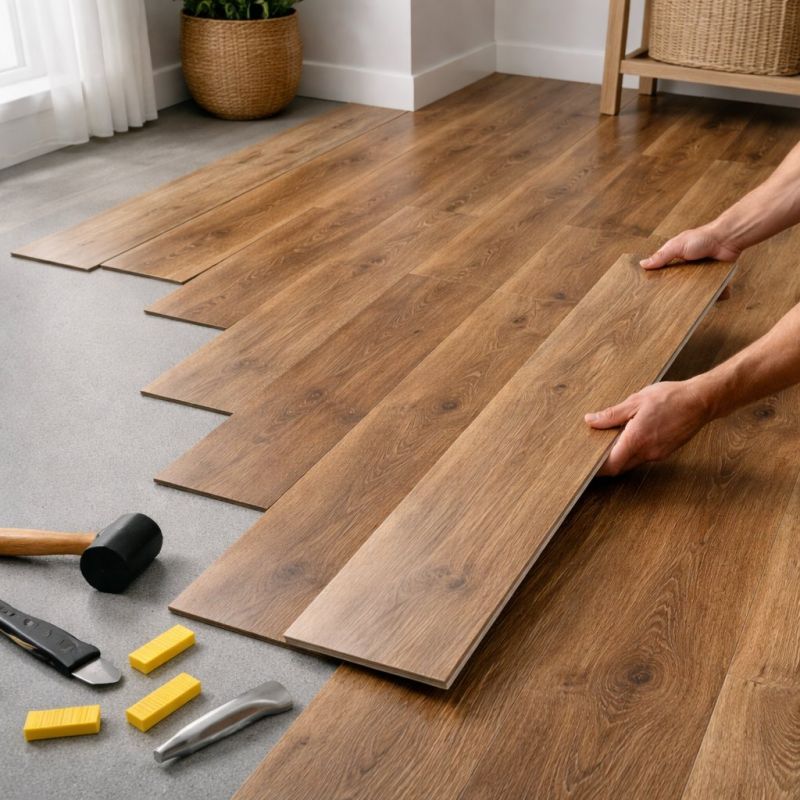 Vinyl Plank Floor Installation in Milford, MA
